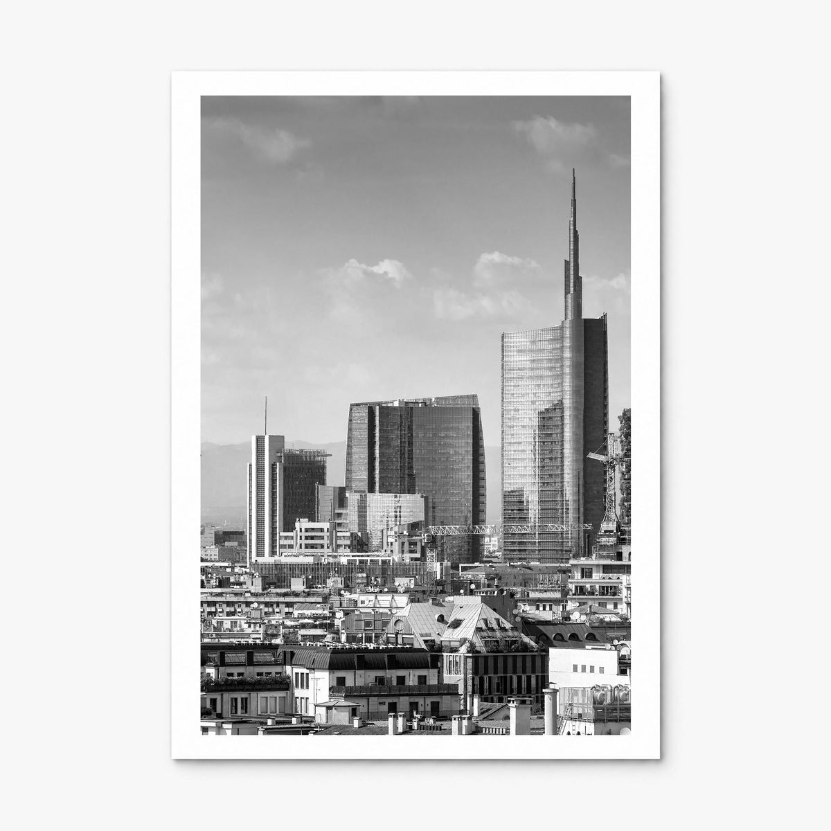 Milan Photo Poster, print only (unframed), white border