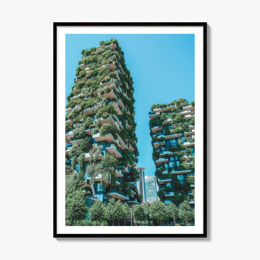 Milan Photo No 2 Poster, framed poster mockup, white border