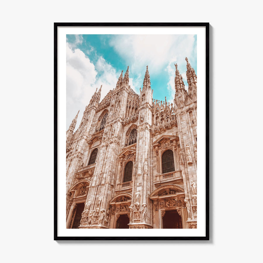 Milan Photo No 3 Poster, framed poster mockup, white border
