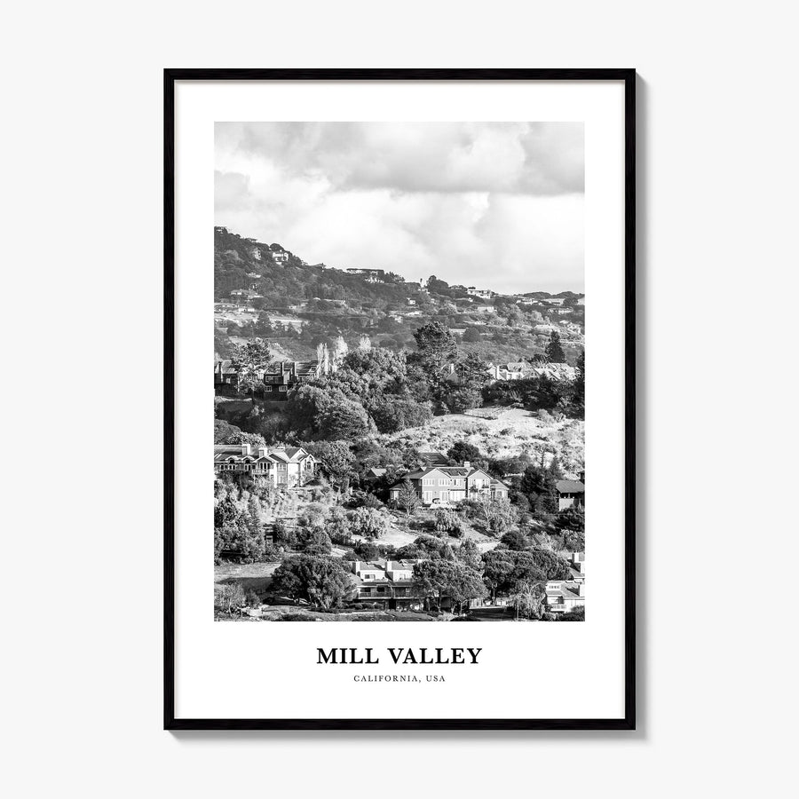 Mill Valley Classic Poster, framed poster mockup