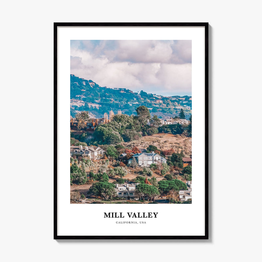 Mill Valley Classic Poster, framed poster mockup