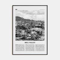 Mill Valley Poster None / 8x12 in Nbourhood Travel B&W Poster