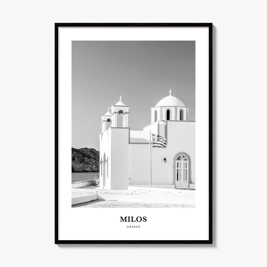 Milos Classic Poster, framed poster mockup