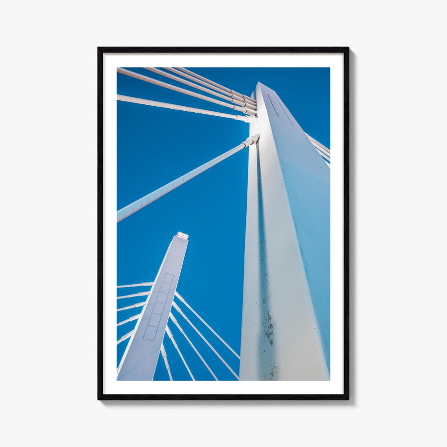 Milwaukee no. 2 colorful photo poster of Wisconsin, USA – vertical wall art, unframed print shown in interior mockup