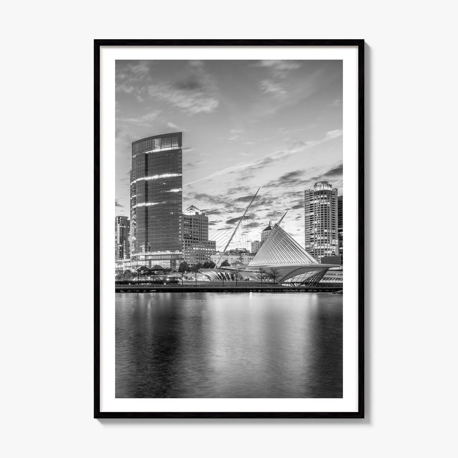 Milwaukee Photo No 1 Poster, framed poster mockup, white border