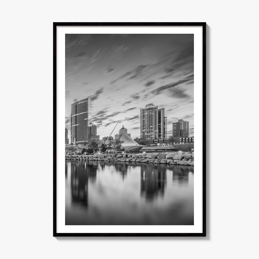Milwaukee Photo No 2 Poster, framed poster mockup, white border