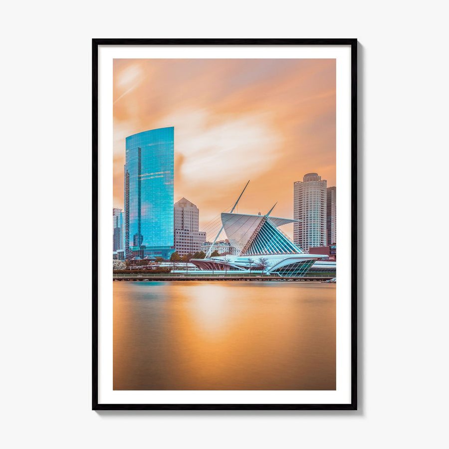 Milwaukee Photo No 1 Poster, framed poster mockup, white border