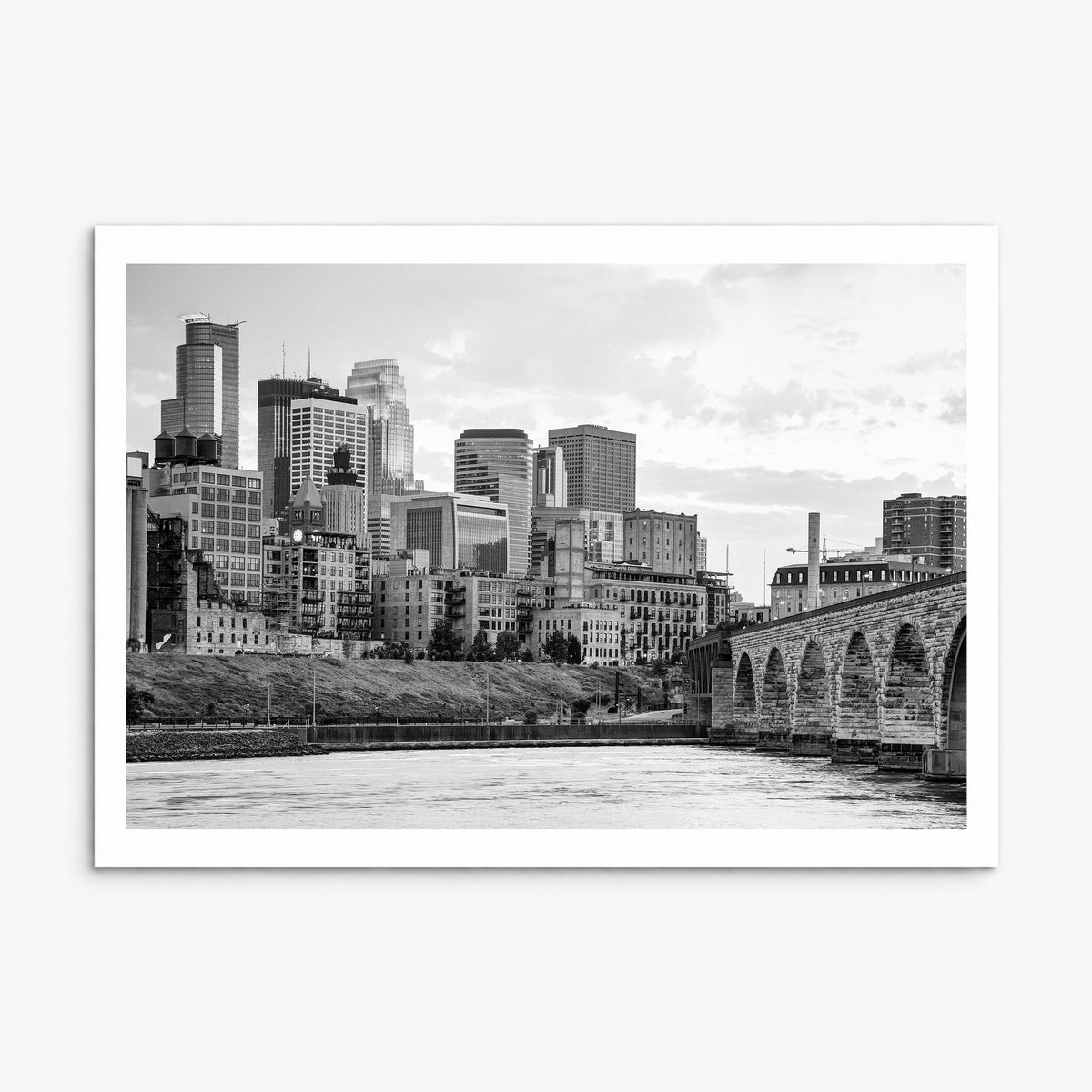 Minneapolis Photo Poster, print only (unframed), white border