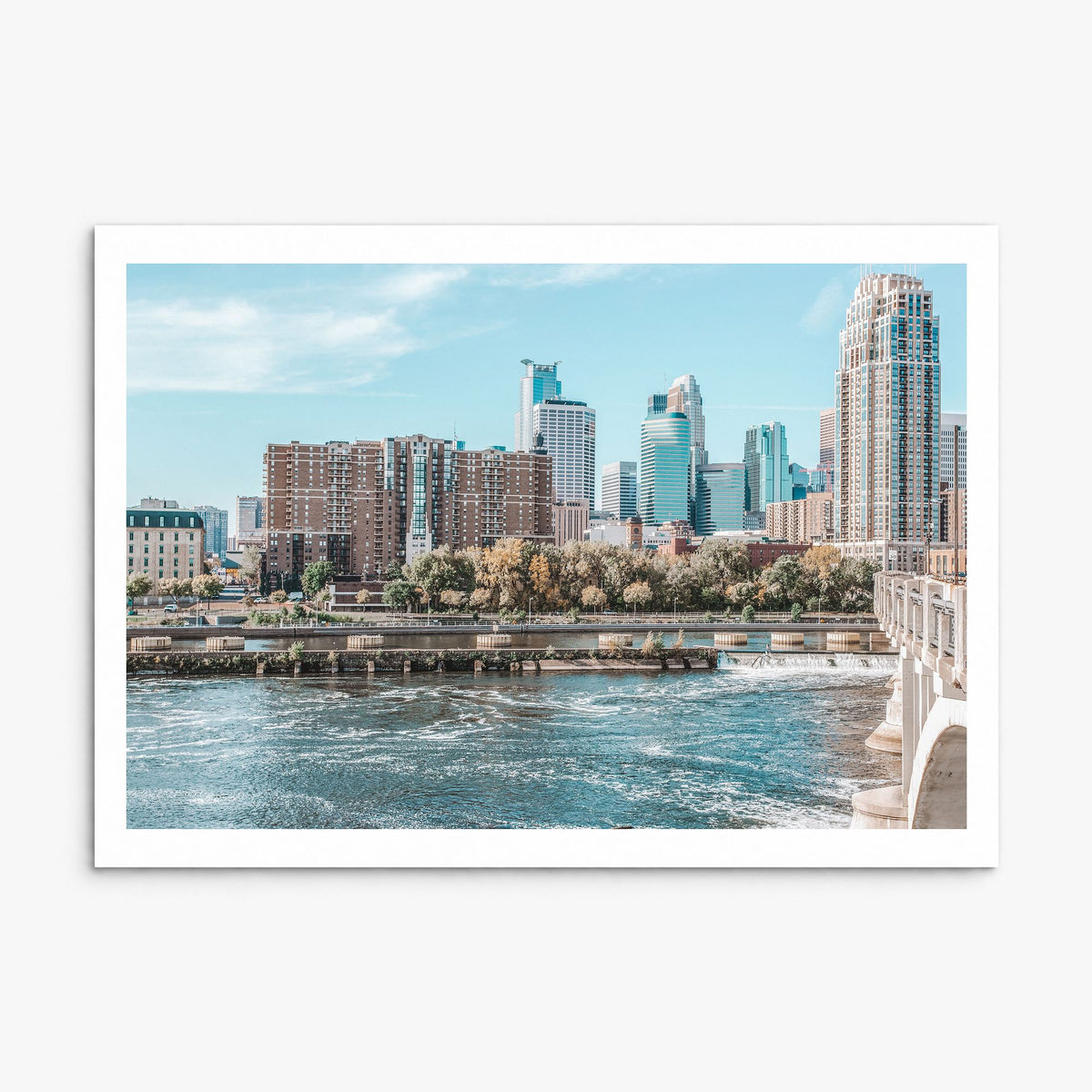 Minneapolis Photo Poster, print only (unframed), white border