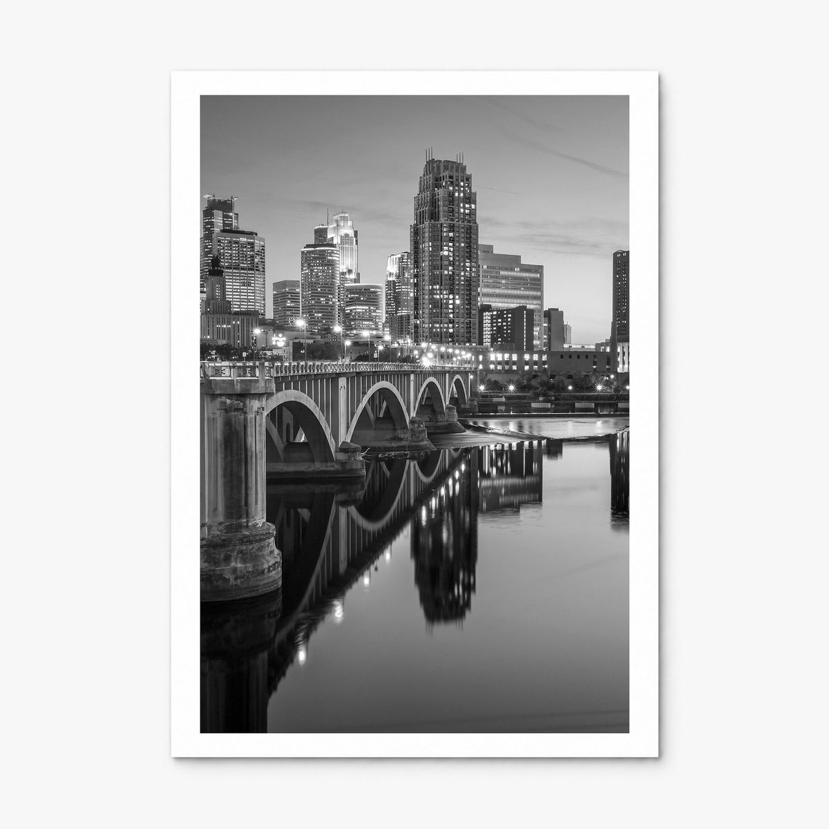 Minneapolis Photo No 2 Poster, print only (unframed), white border