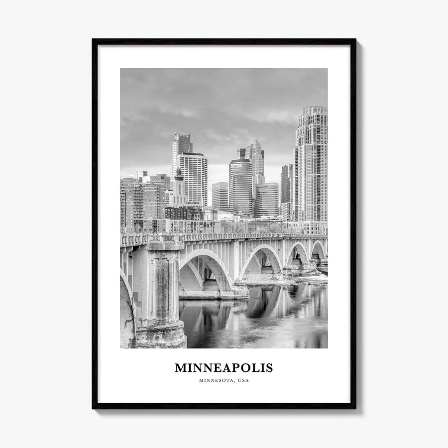 Minneapolis Classic No 1 Poster, framed poster mockup