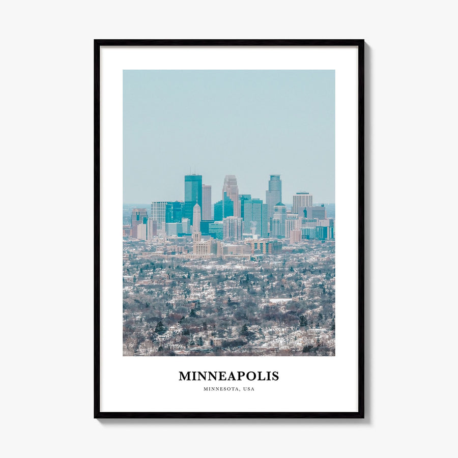 Minneapolis Classic No 1 Poster, framed poster mockup