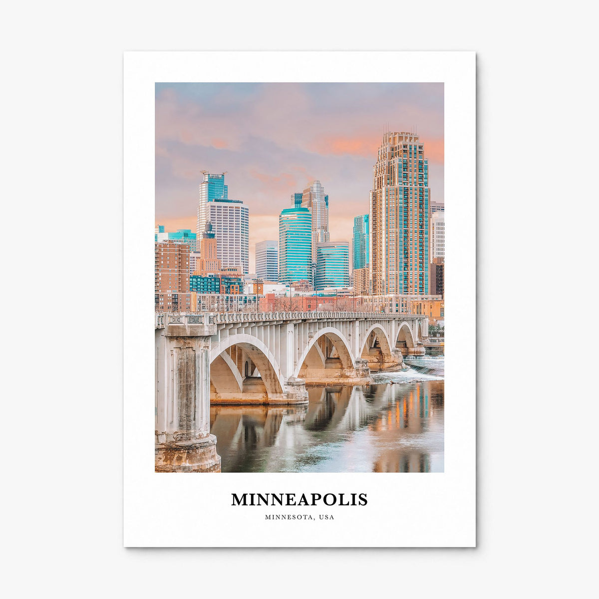 Minneapolis Classic No 2 Poster, print only (unframed)