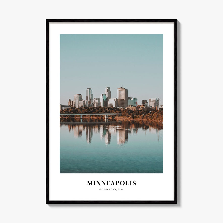 Minneapolis Classic No 3 Poster, framed poster mockup