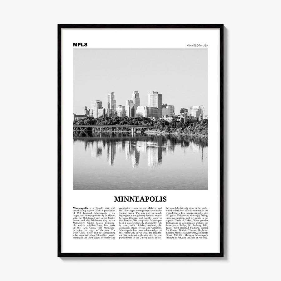 Minneapolis Newspaper No 1 Poster, framed poster mockup