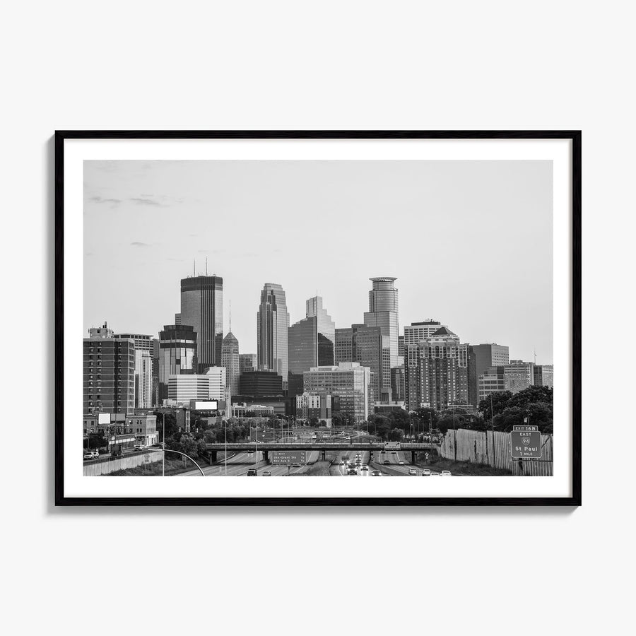 Minnesota Photo Poster, framed poster mockup, white border