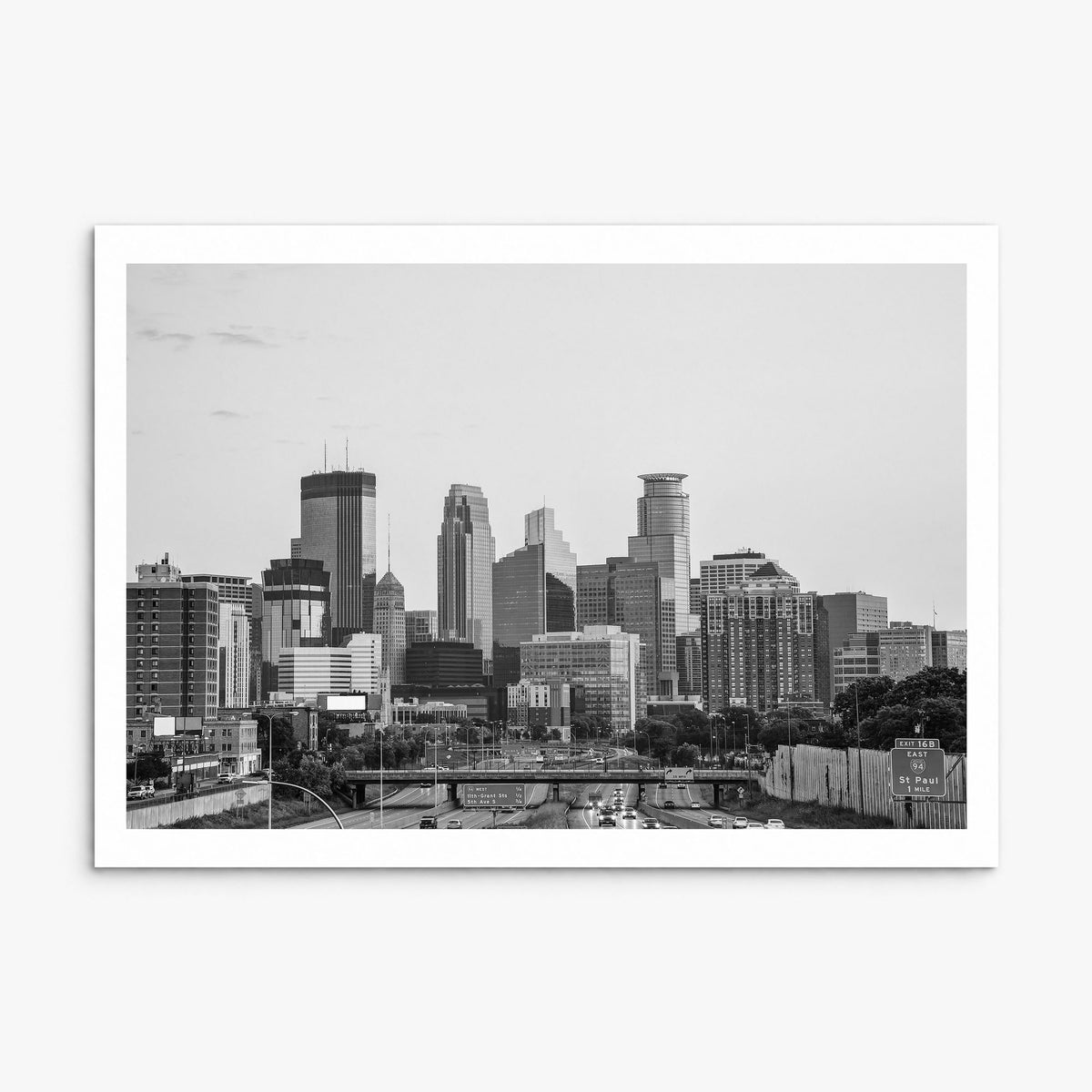 Minnesota Photo Poster, print only (unframed), white border