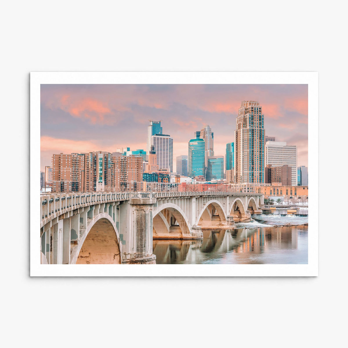 Minnesota Photo Poster, print only (unframed), white border