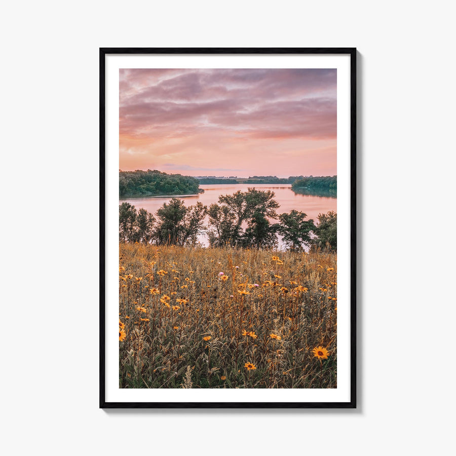 Minnesota no. 2 colorful photo poster of United States – vertical wall art, unframed print shown in interior mockup