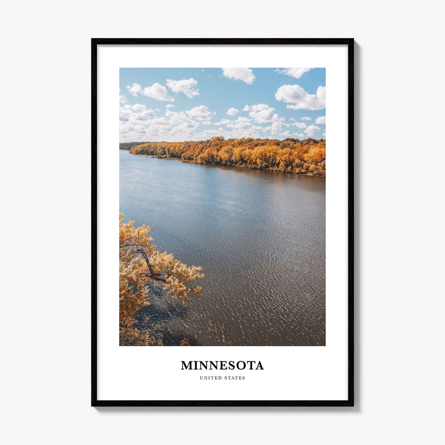 Minnesota Classic No 1 Poster, framed poster mockup