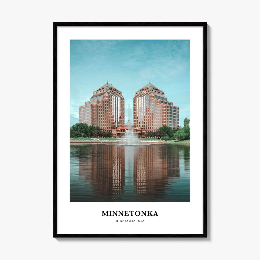 Minnetonka Classic Poster, framed poster mockup