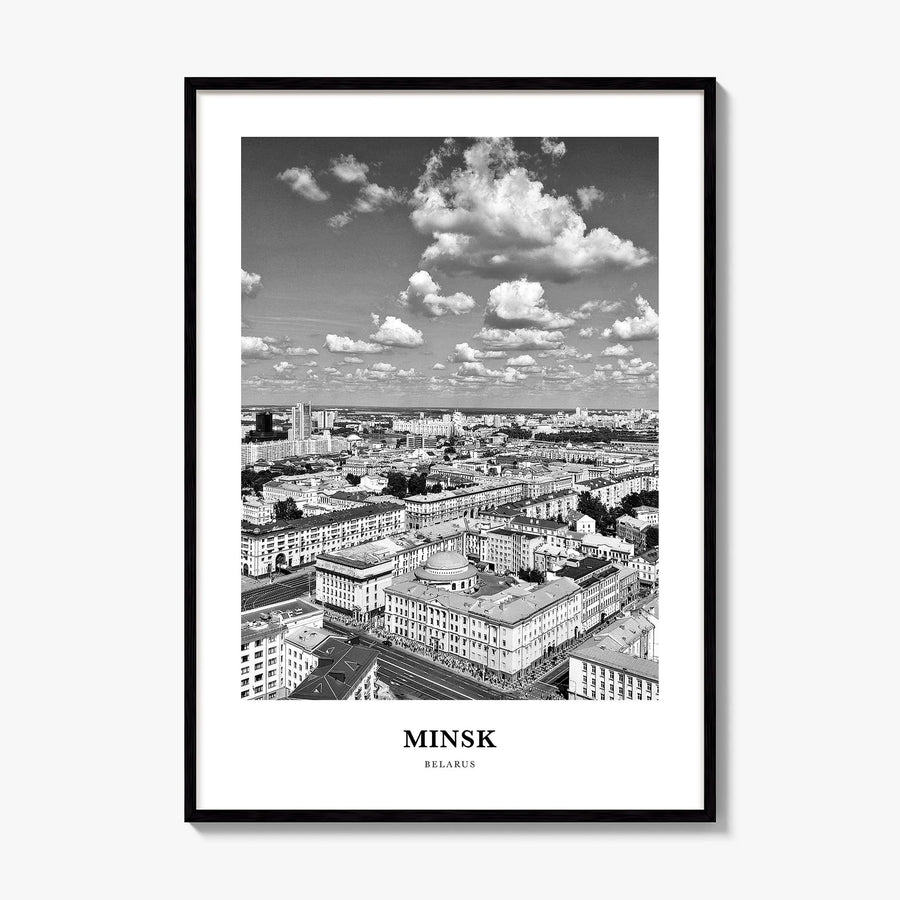 Minsk Classic Poster, framed poster mockup