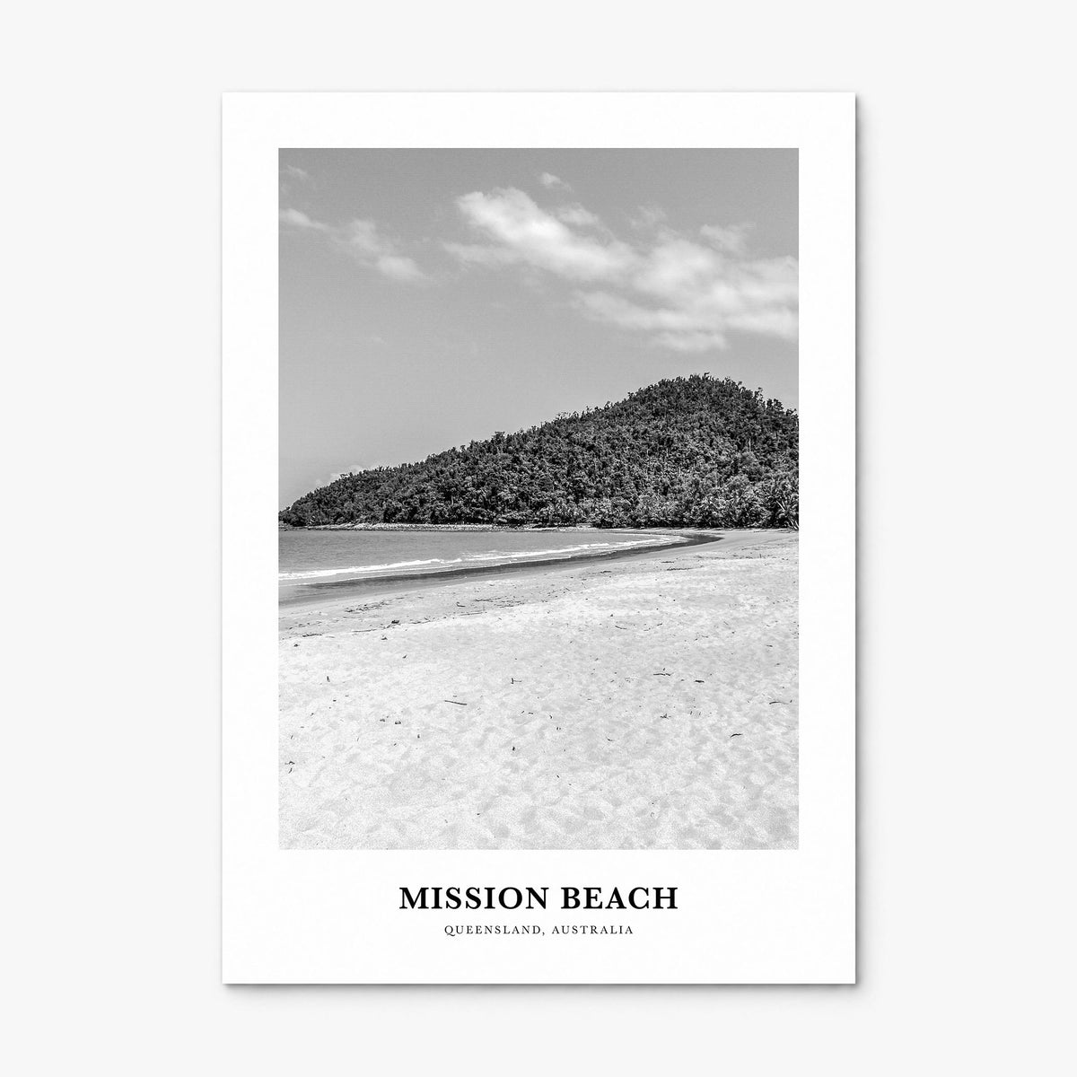 Mission Beach, Queensland Classic Poster, print only (unframed)