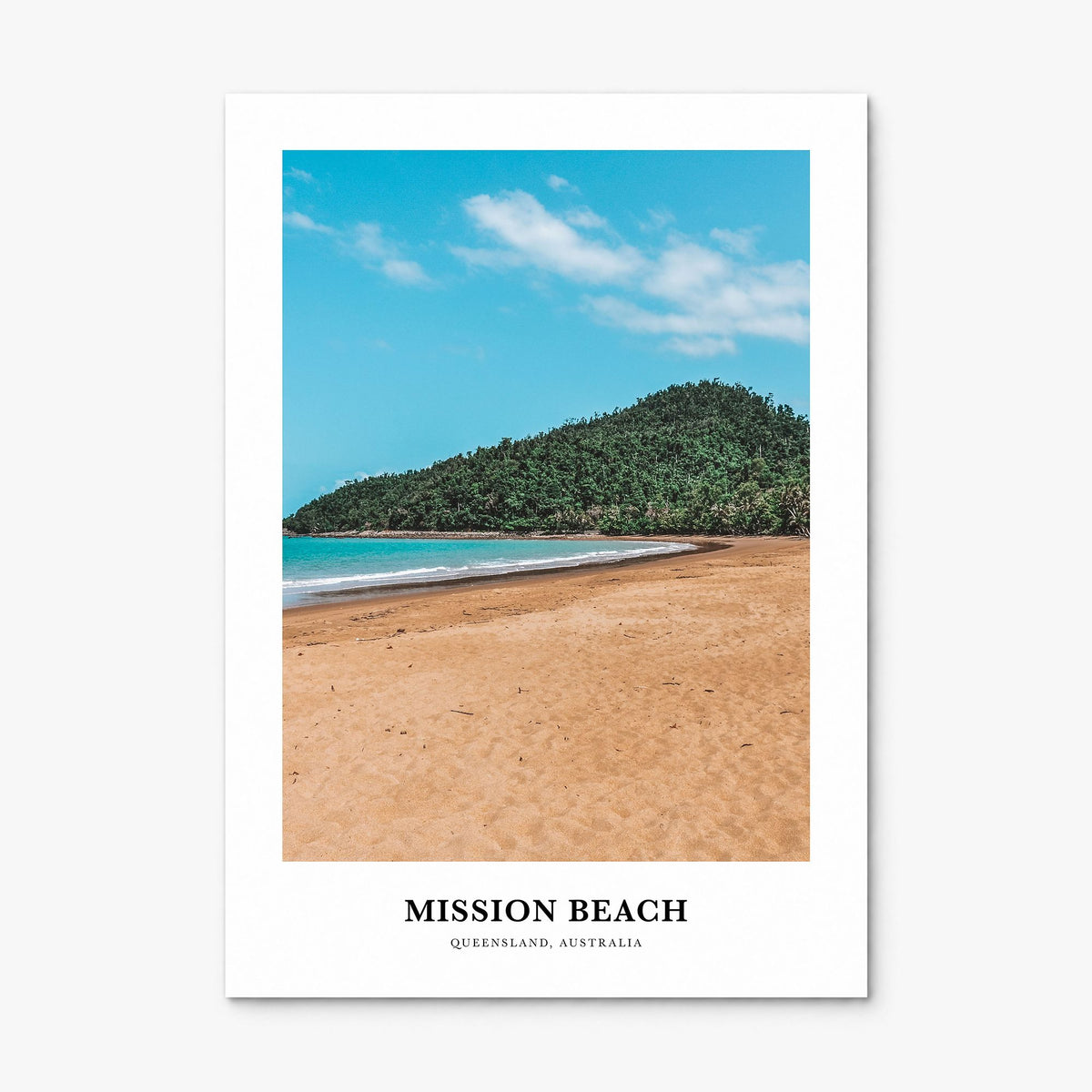 Mission Beach, Queensland Classic Poster, print only (unframed)