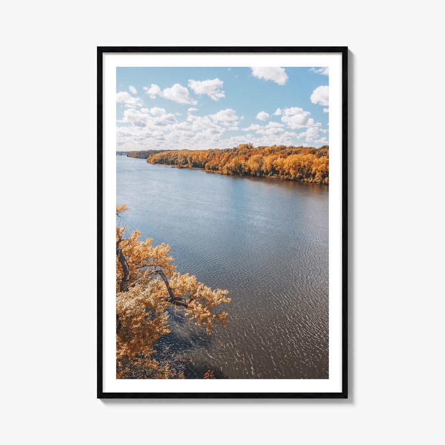 Mississippi colorful photo poster of United States – vertical wall art, unframed print shown in interior mockup