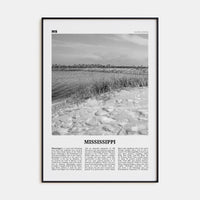 Mississippi No 2 Poster None / 8x12 in Nbourhood Travel B&W Poster