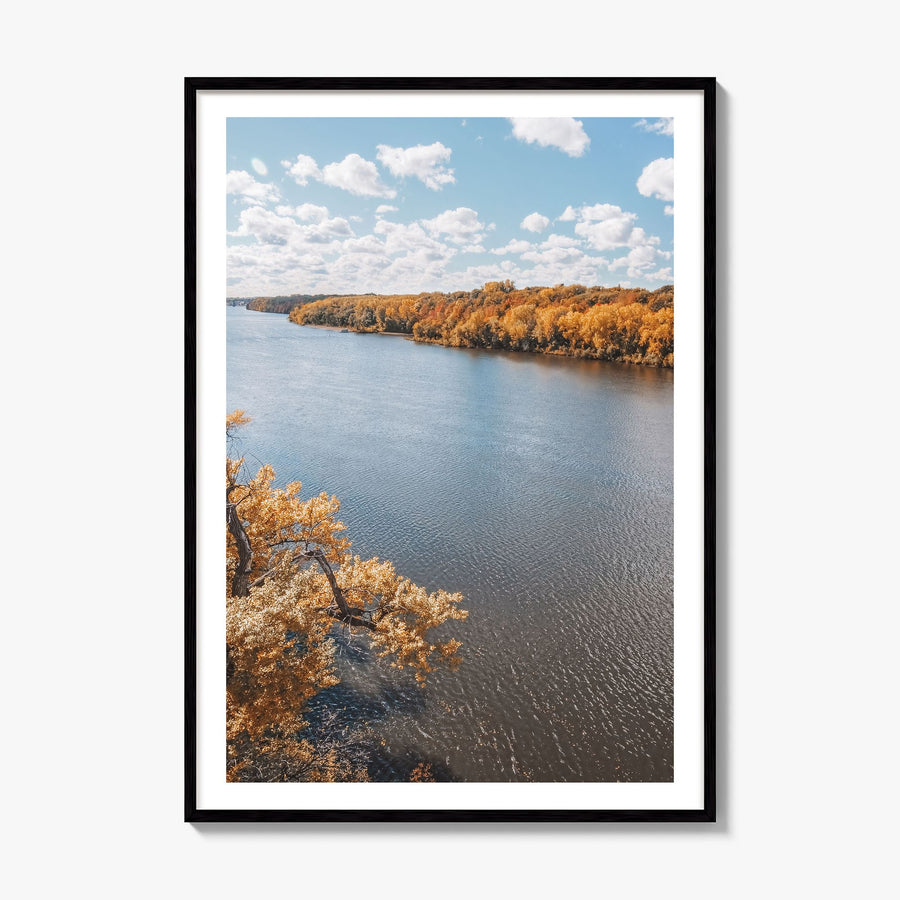 Mississippi Photo Poster, framed poster mockup, white border