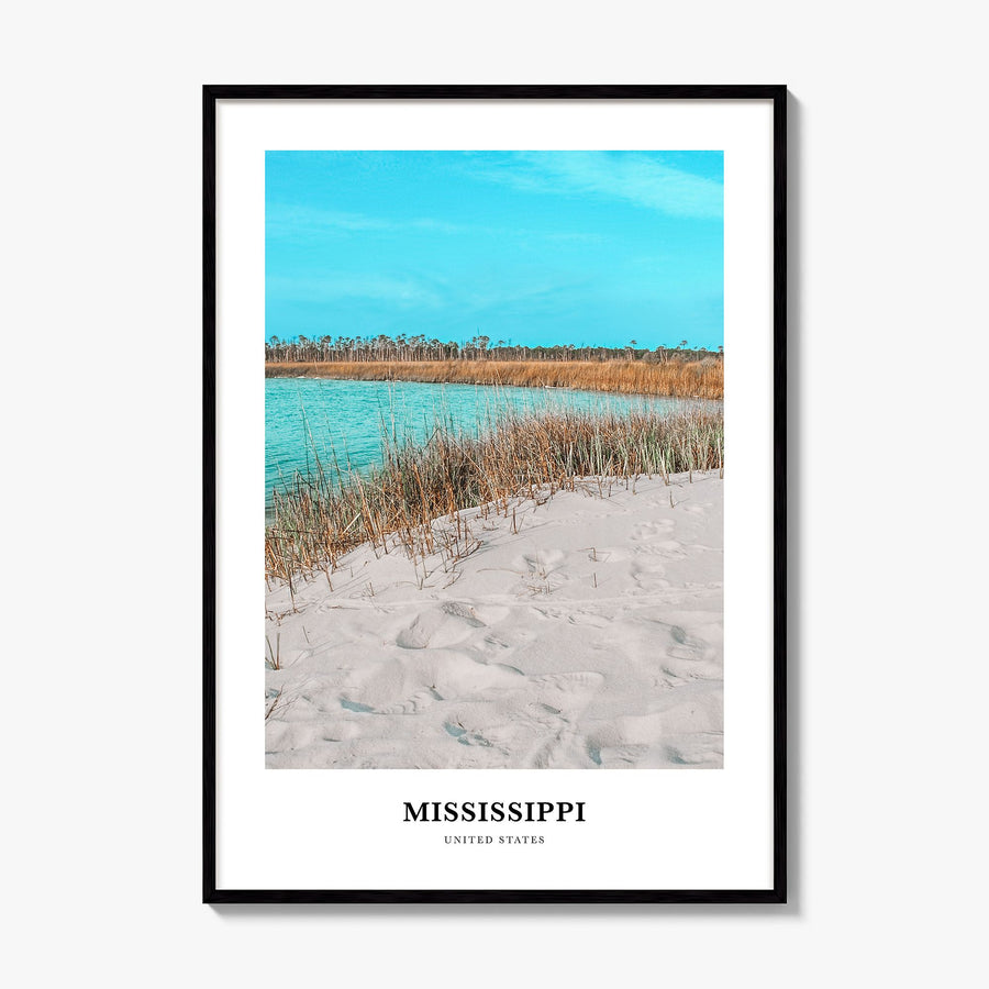 Mississippi Classic No 1 Poster, framed poster mockup