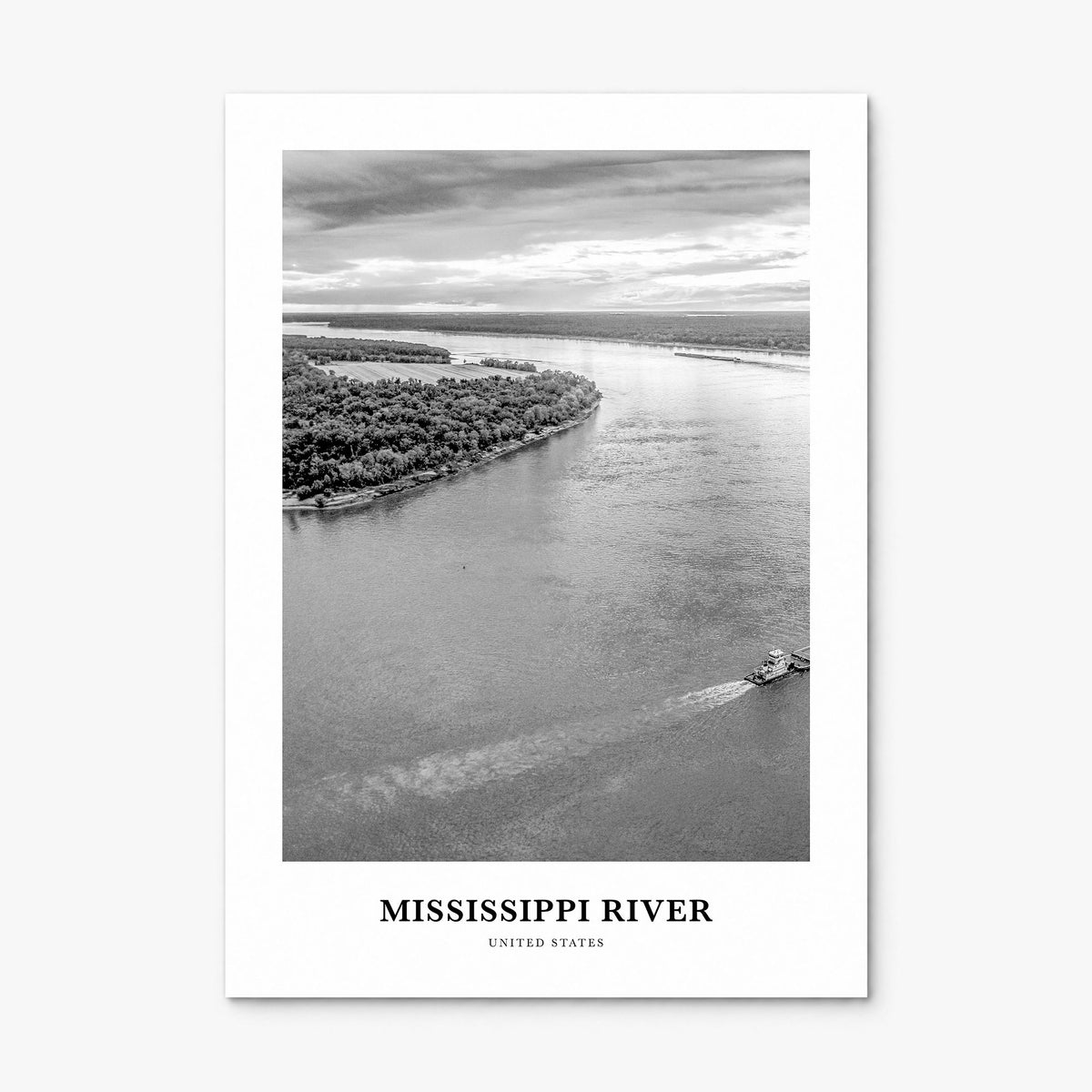 Mississippi River Classic Poster, print only (unframed)