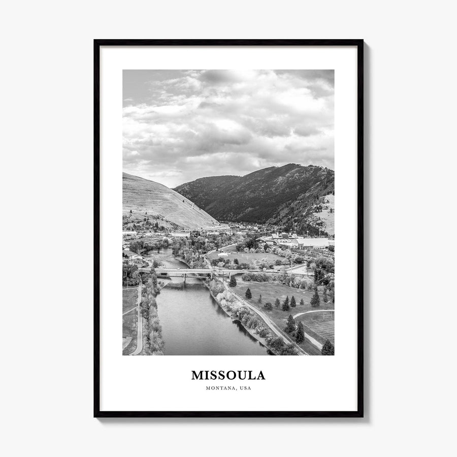Missoula Classic Poster, framed poster mockup