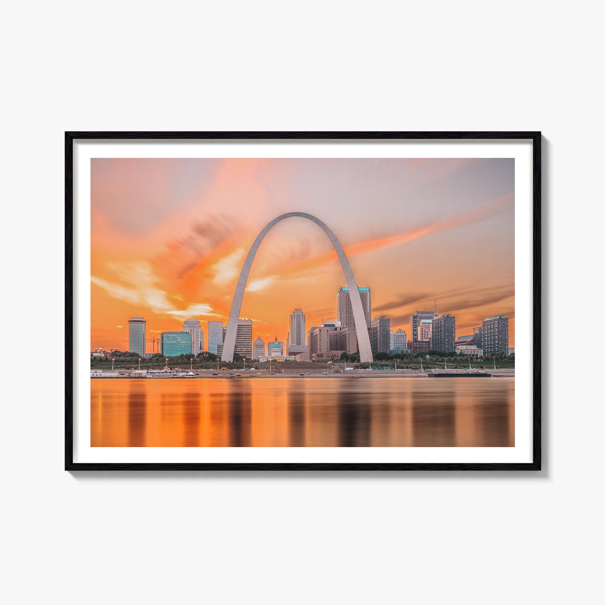 Missouri colorful photo poster of United States – horizontal wall art, unframed print shown in interior mockup