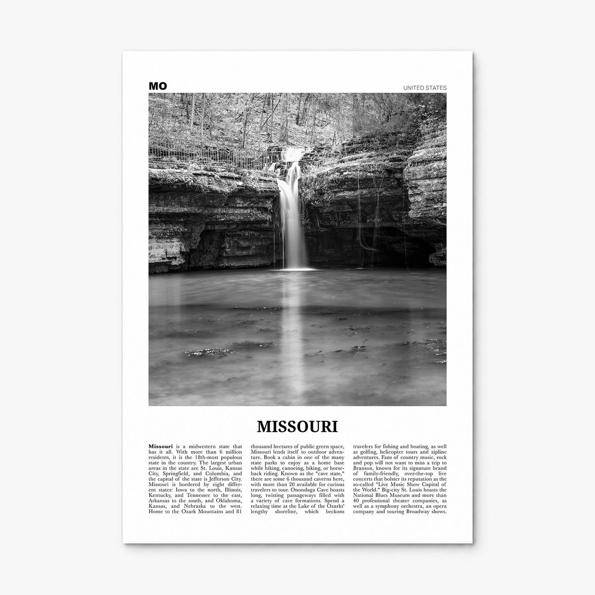 Missouri Newspaper No 2 Poster, print only (unframed)