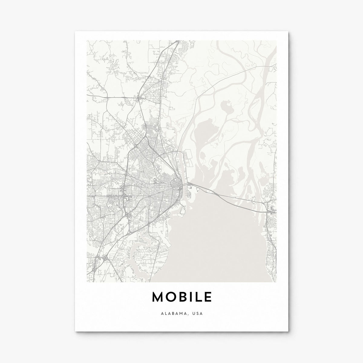 Mobile Map Poster, print only (unframed)