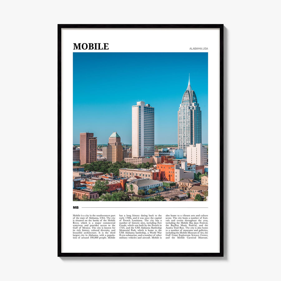 Mobile Travel Poster, framed poster mockup