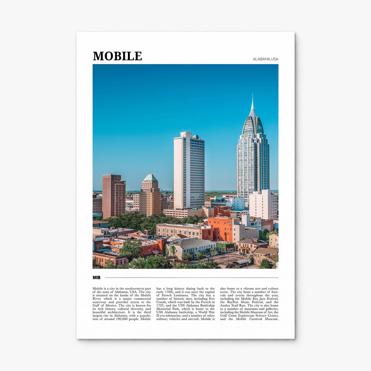 Mobile Travel Poster, print only (unframed)