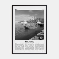 Molfetta Poster None / 8x12 in Nbourhood Travel B&W Poster