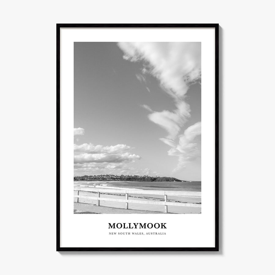 Mollymook Classic Poster, framed poster mockup