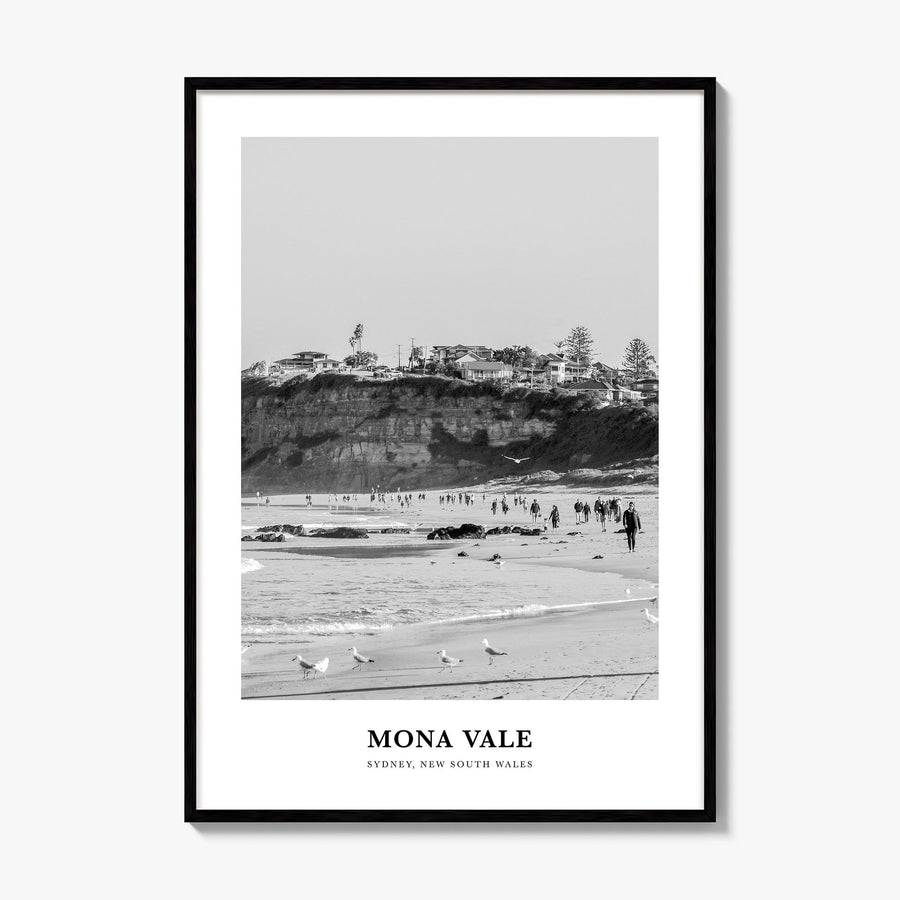 Mona Vale Classic Poster, framed poster mockup