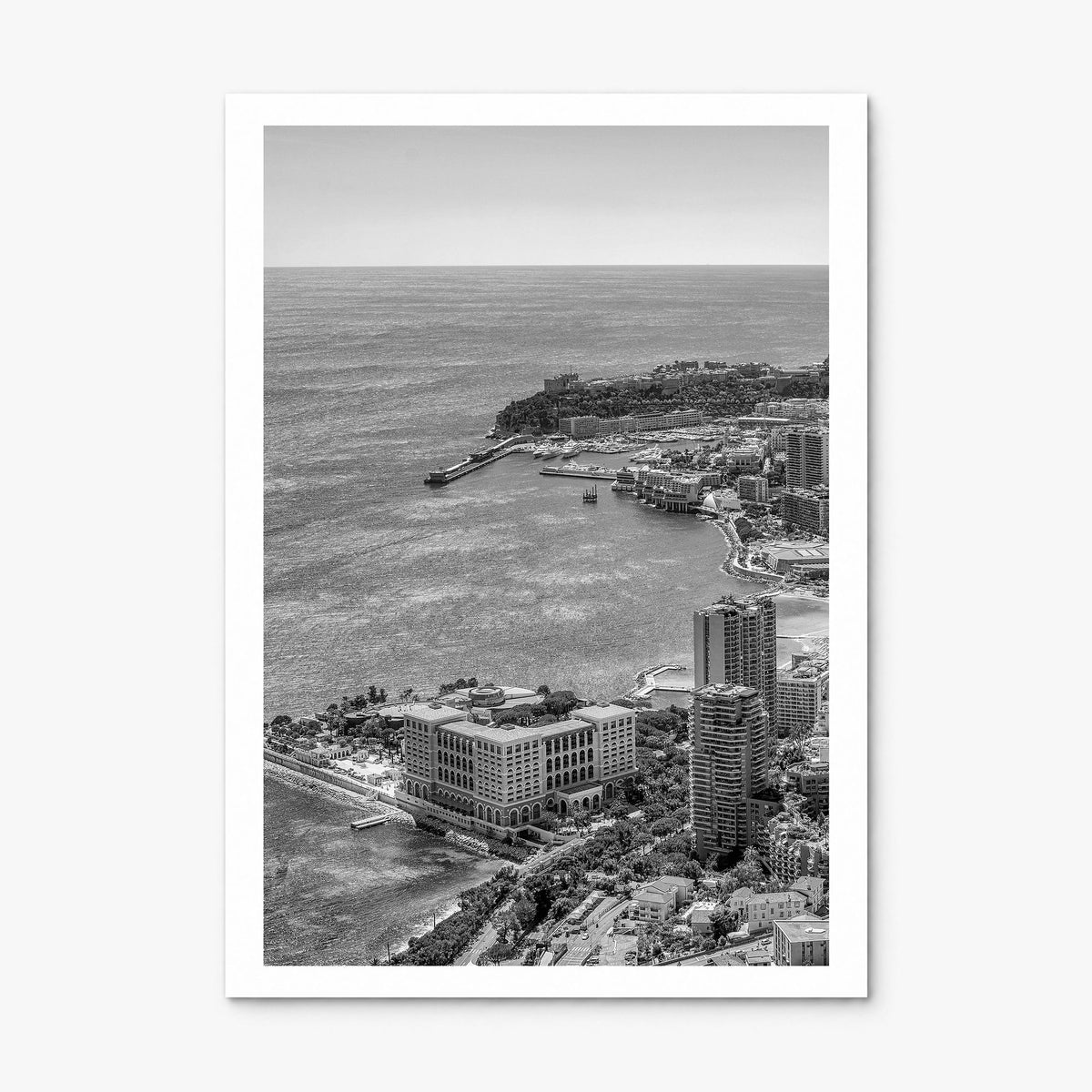 Monaco Photo Poster, print only (unframed), white border