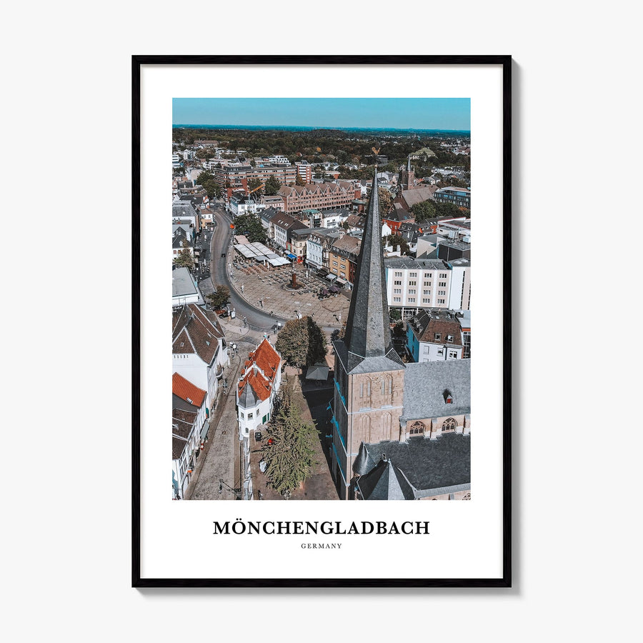 Mönchengladbach Classic Poster, framed poster mockup