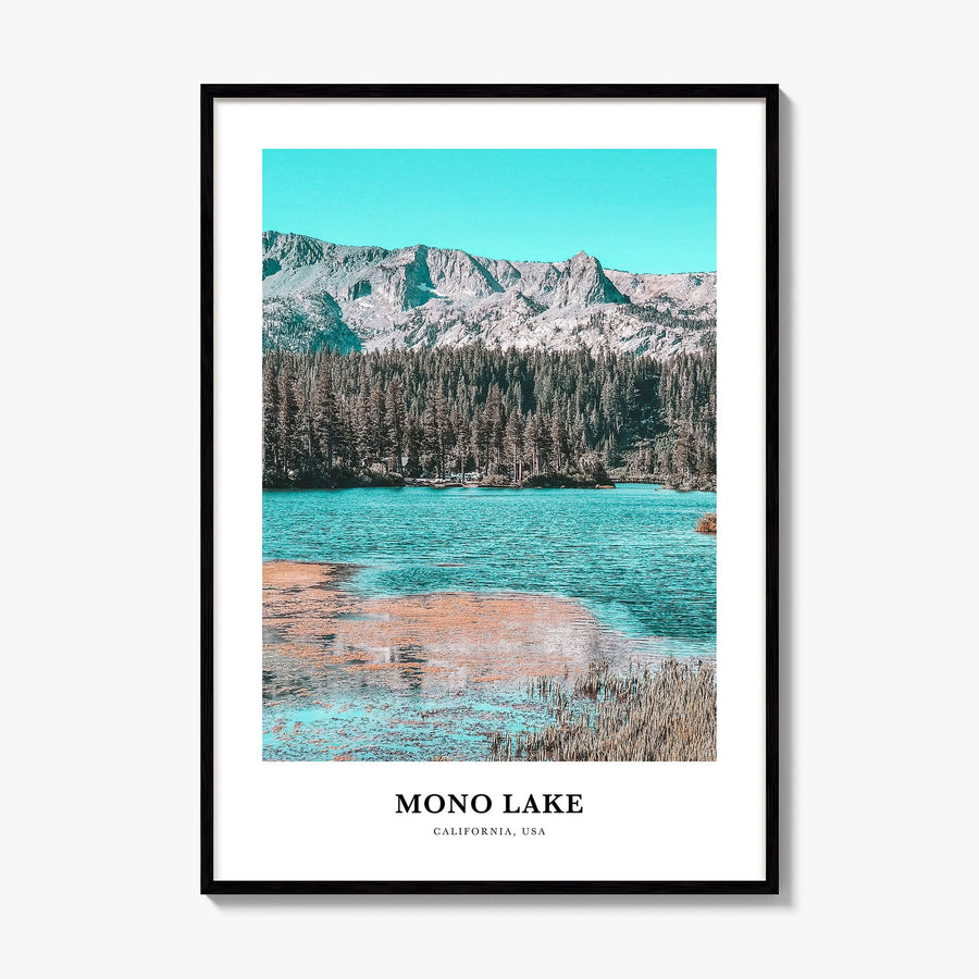 Mono Lake Classic Poster, framed poster mockup