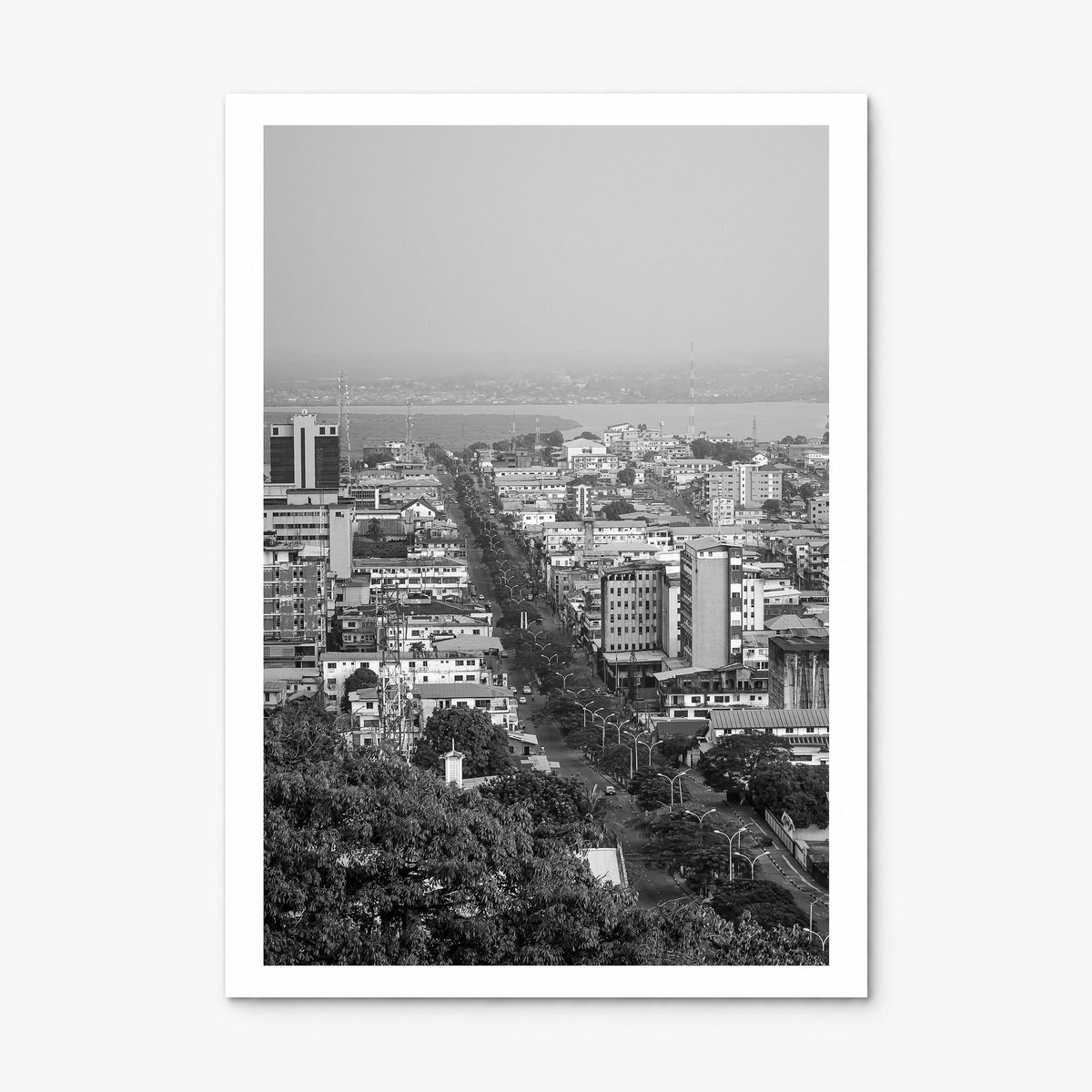 Monrovia Photo Poster, print only (unframed), white border