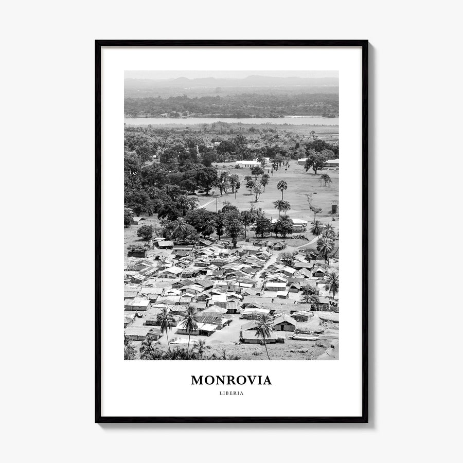 Monrovia Classic Poster, framed poster mockup