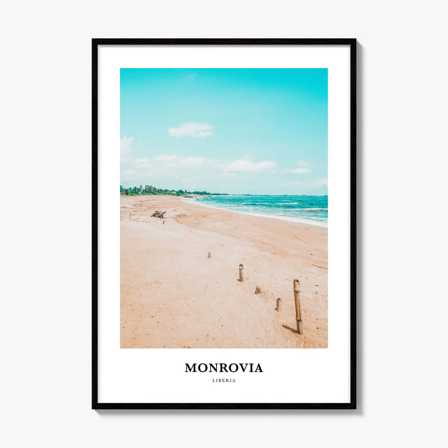 Monrovia Classic No 1 Poster, framed poster mockup