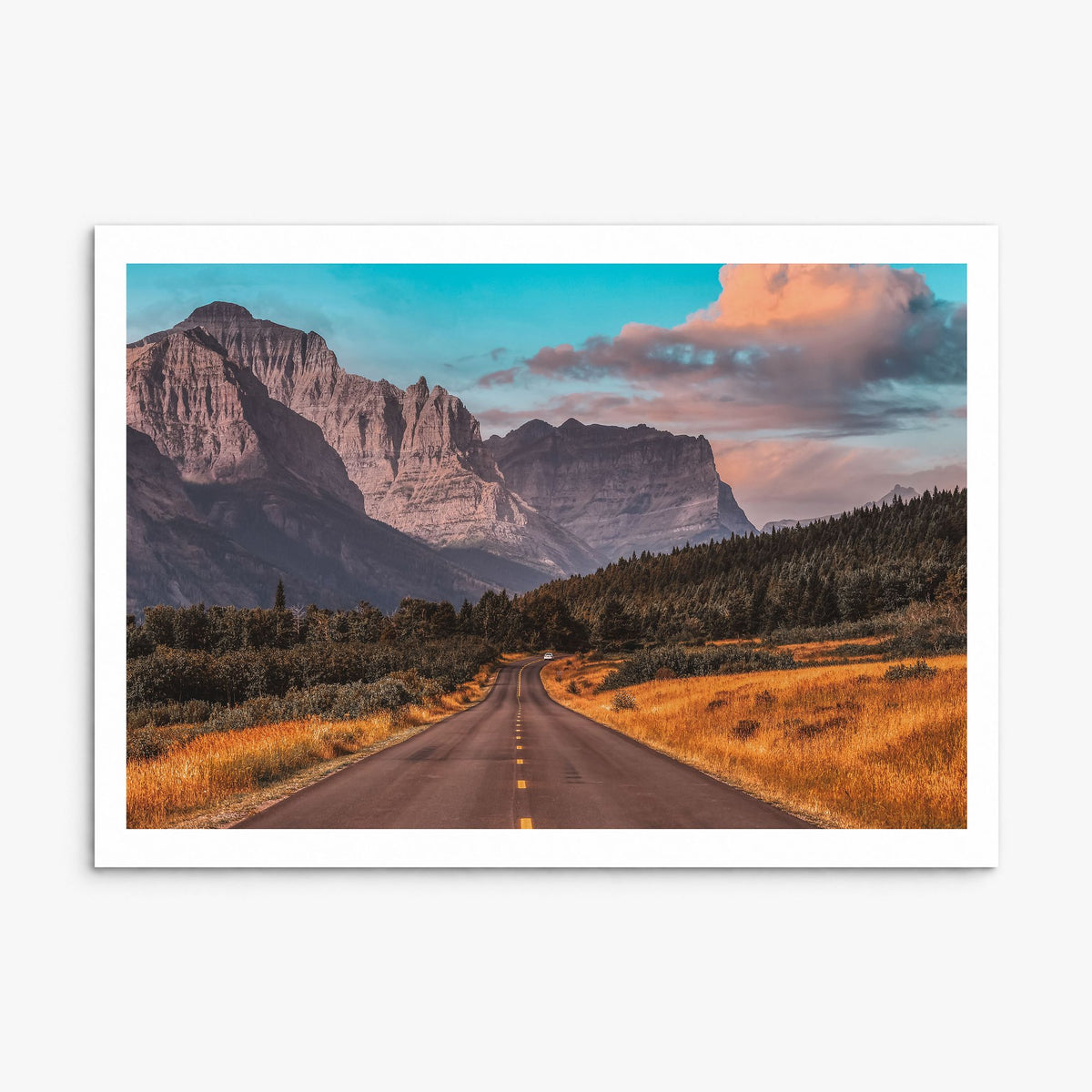 Montana Photo Poster, print only (unframed), white border