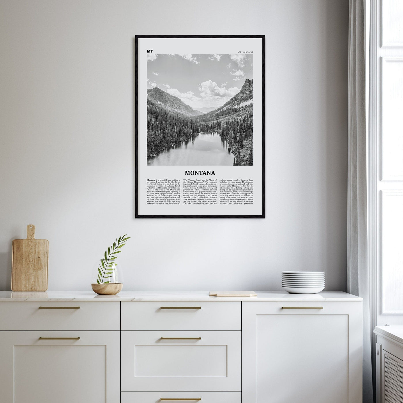 Montana No 1 Poster Nbourhood Travel B&W Poster